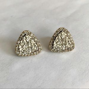 Silver triangular studs